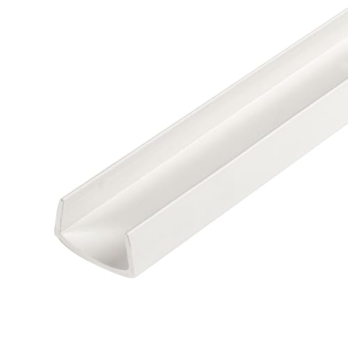 Outwater Plastics White 34 Rigid PVC Plastic U-ChannelC-Channel 36 Inch Lengths Pack of 4
