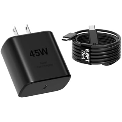 45W Samsung Super Fast Charger Type C 6ft,45W USB-C Charger Wall Charging USB C Charger for Samsung Galaxy S26 UltraS26S26S25 UltraS25S25S24 UltraS24S24S23 UltraS23S22, Galaxy Tab