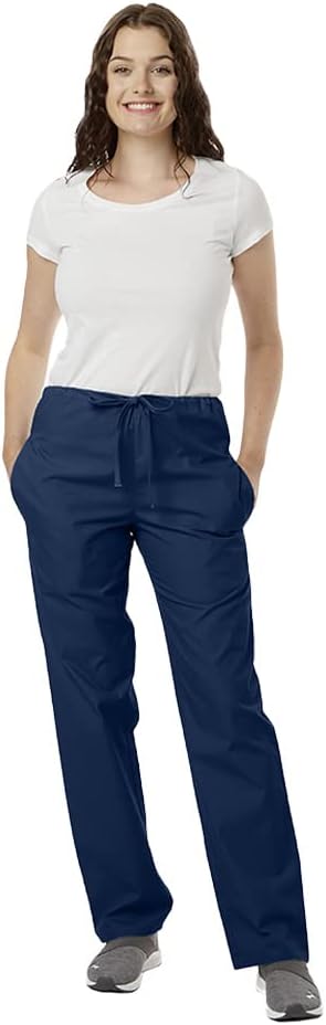 Ultrasoft Classic Scrub Pants Cargo Pants Unisex Drawstring Soft Fabric Medical Professionals- Pack of 2
