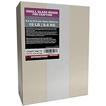 19 lb of Craft Glass Beads Microspheres 0.6 mm to 0.9 mm for Weighted Blankets, Stuffies, Reborn Dolls, Sensory Crafts