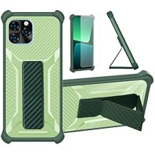Aroepurt Case for Sky Devices Elite A63 Max Phone Case Stand Cover [with Tempered Glass Screen Protector] Hybrid Case [Folding Support Magnetic] [Frosted Anti-Fingerprint] Green