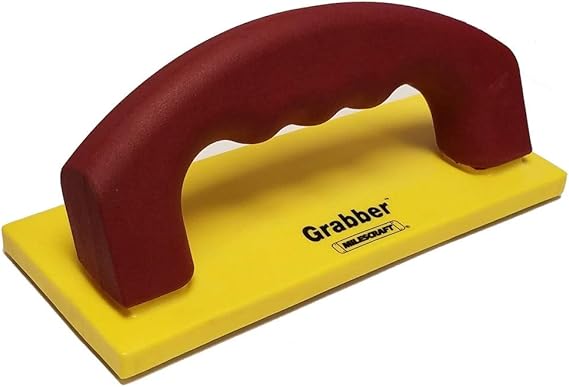 Milescraft 3403 GRABBER - Pushblock for Table Saws, Router Tables, Band Saws & Jointers, Yellow/Red
