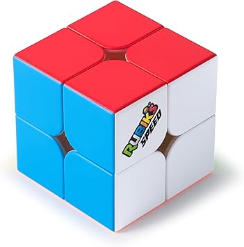 Rubiks Cube, 2x2 Speed Cube for Super Fast Solves, Problem-Solving Brain Teaser, Classic Color-Matching Puzzle, Fidget Toy, Sensory Puzzle for Adults, Teens, Kids, for Ages 8 & Up
