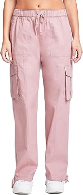 YMI Womens Womens Mid Rise Pull on Cargo Pants